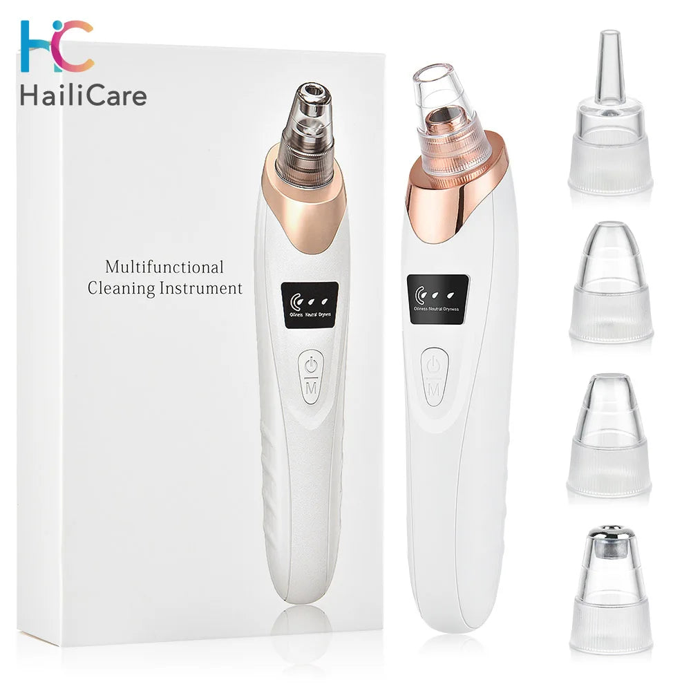 Professional Vacuum Blackhead Remover | Pore Suction Acne Cleanser with Multi-Functional Beauty Heads