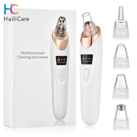 Professional Vacuum Blackhead Remover | Pore Suction Acne Cleanser with Multi-Functional Beauty Heads