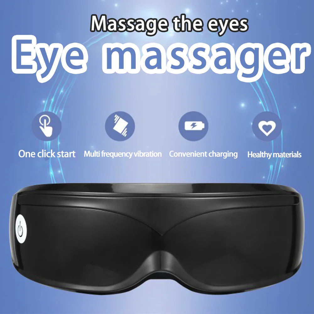 Electric Eye Massager with Vibration | Wireless Eye Relaxation Mask for Dark Circles & Eye Strain Relief