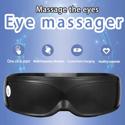 Electric Eye Massager with Vibration | Wireless Eye Relaxation Mask for Dark Circles & Eye Strain Relief