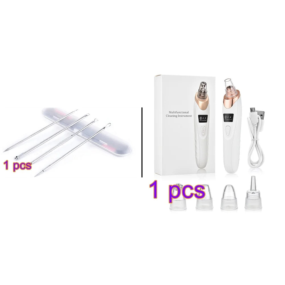 Professional Vacuum Blackhead Remover | Pore Suction Acne Cleanser with Multi-Functional Beauty Heads