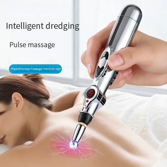 Electric Acupuncture Pen | Pulse Meridian Massage Pen for Face Lifting & Body Pain Relief