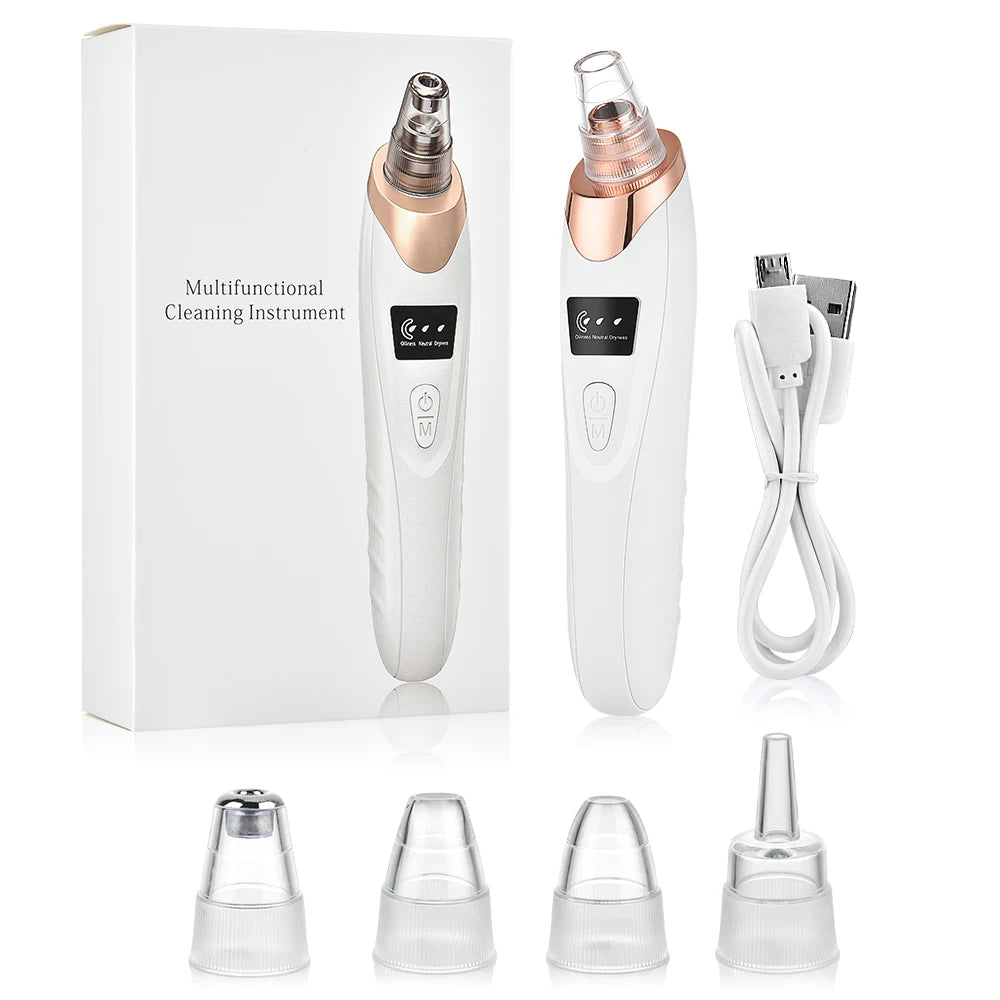 Professional Vacuum Blackhead Remover | Pore Suction Acne Cleanser with Multi-Functional Beauty Heads
